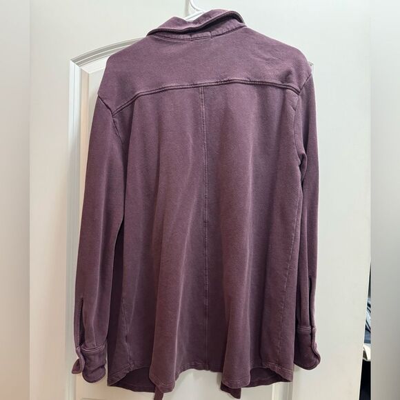 LA Made Main Street Shacket | Small | Plum - Picture 4 of 10
